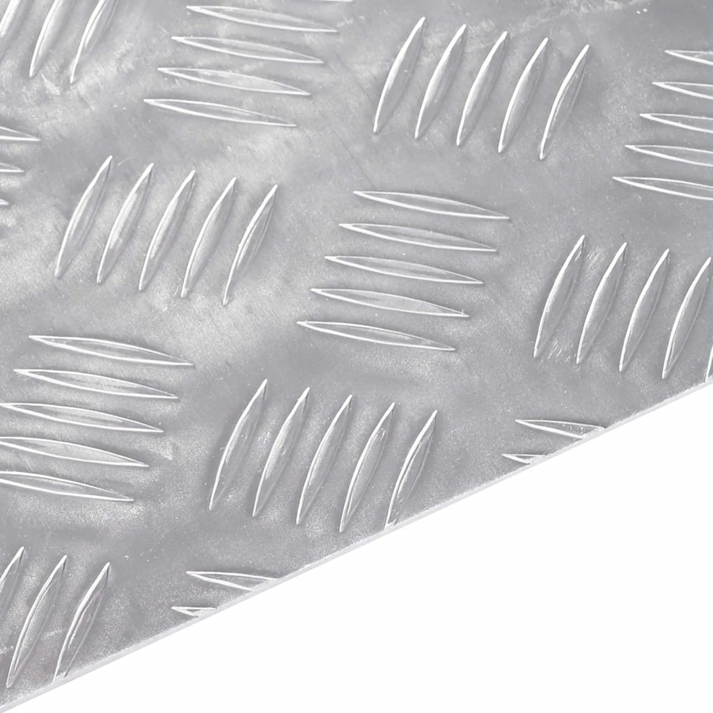 Gradini per Scale 4 pz | Tappetini per scale autoadesivi Argento 50 x 30 cm Alluminio