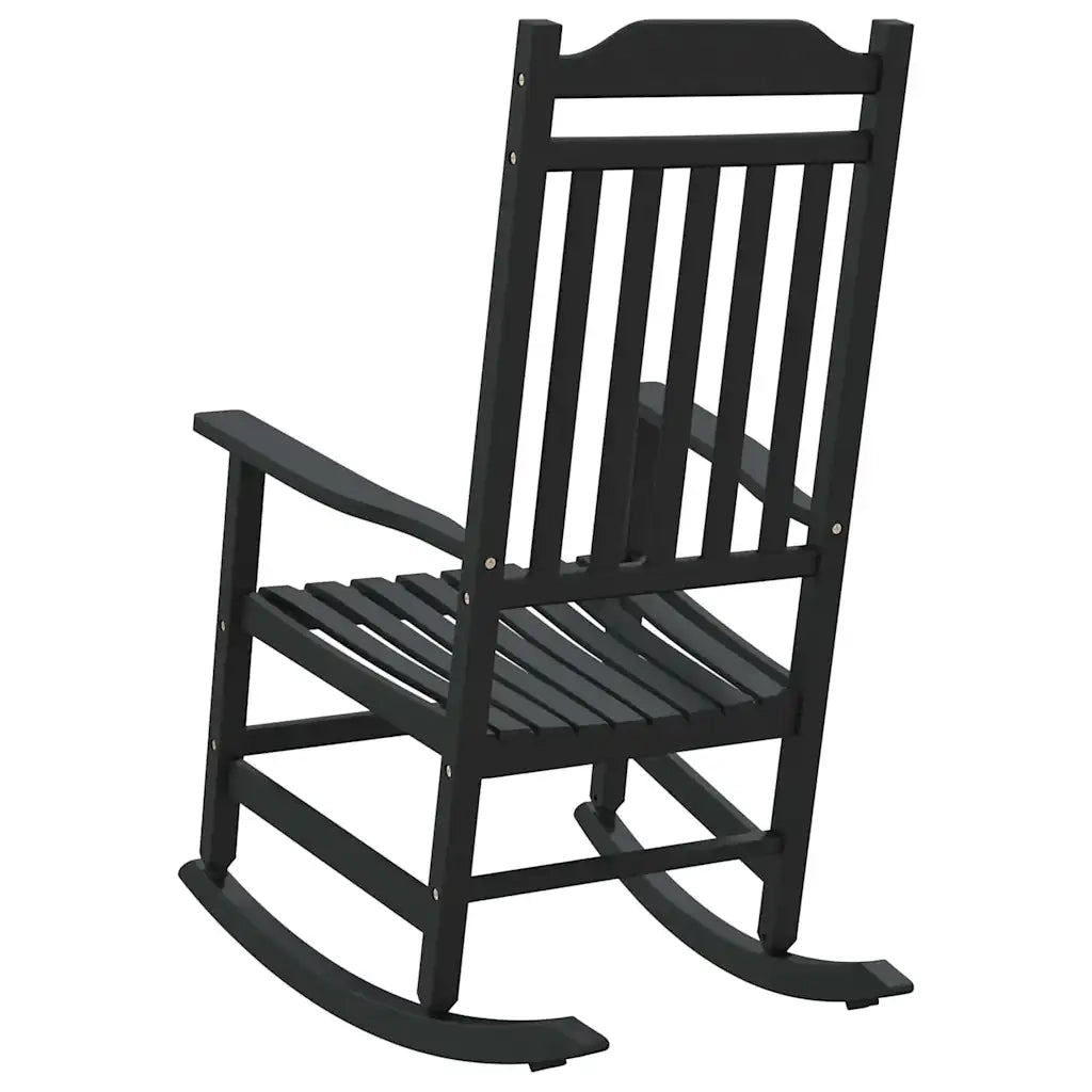 Sedia a dondolo Nero 84 x 65 x 114 cm Resina