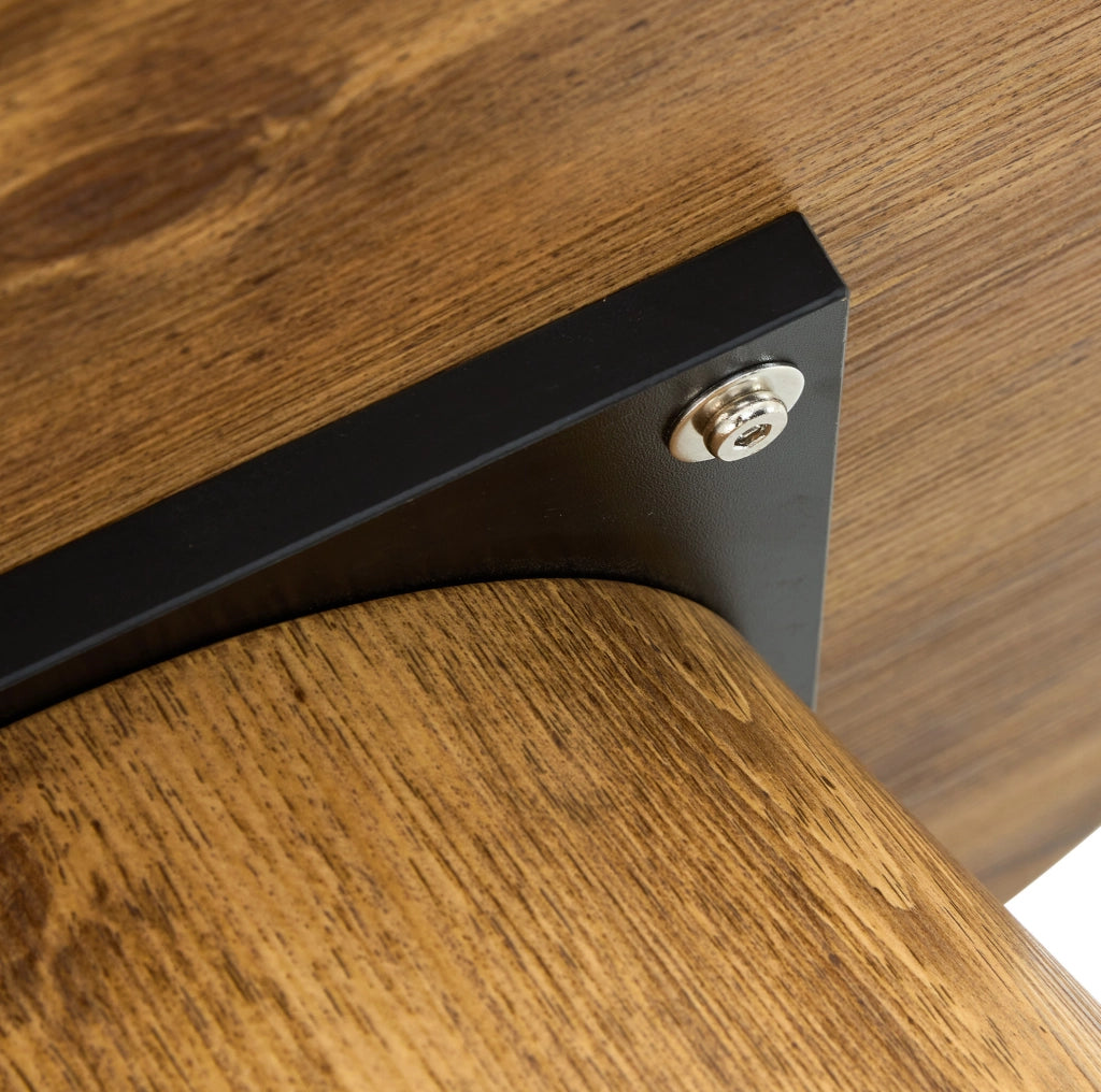 TAVOLINO ROTONDO 60 cm Effetto legno MDF