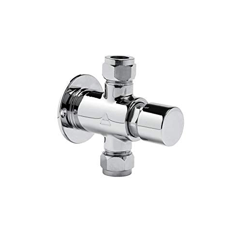 Rubinetto montaggio esterno doccia da parete con comando pulsante Idral 08130/E