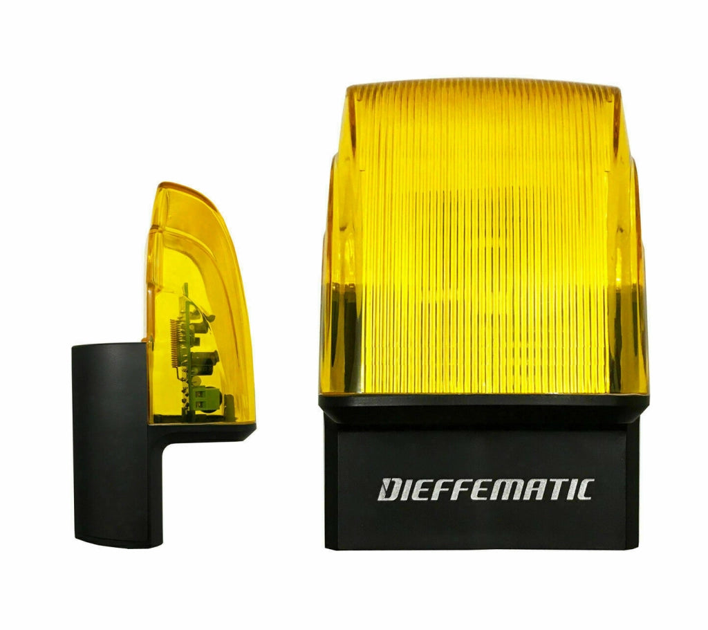 LAMPEGGIANTE 12V 24V 230V 220V CANCELLO AUTOMATICO CON SUPPORTO DA PARETE dfm