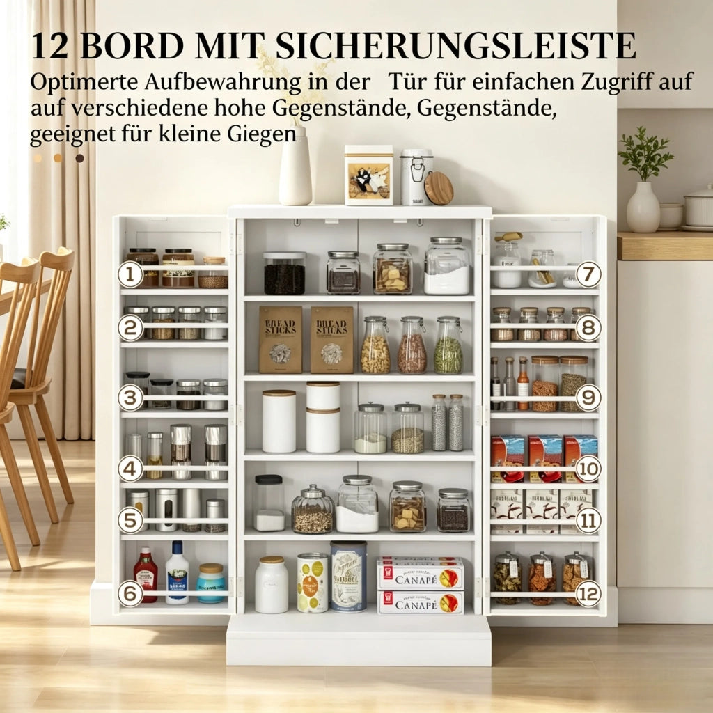 Mobile da cucina moderno, versatile e compatto. Armadio portaoggetti dal design semplice. Include solo il mobile da cucina.