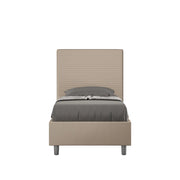 Letto Singolo 80x210 cm con Rete Focus Tortora