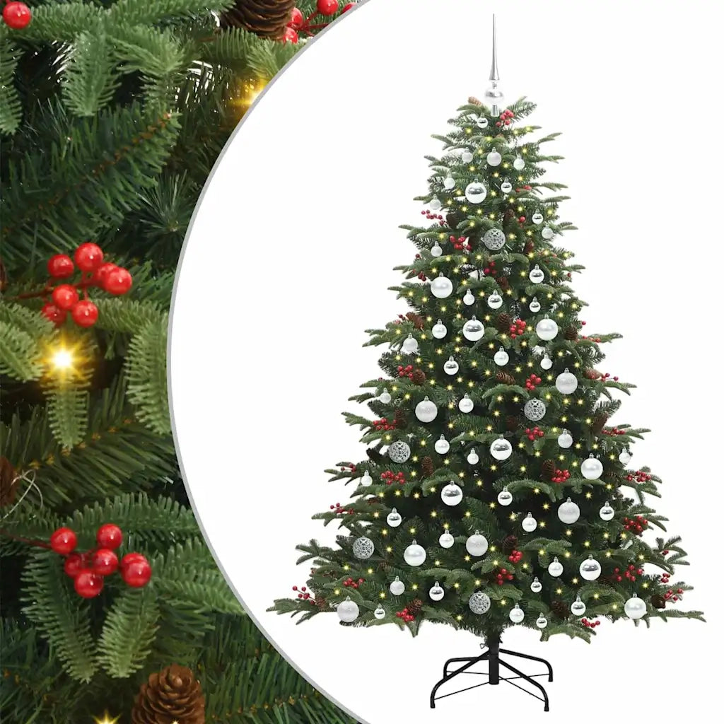 Albero di Natale artificiale con 300 LED Verde 180 cm