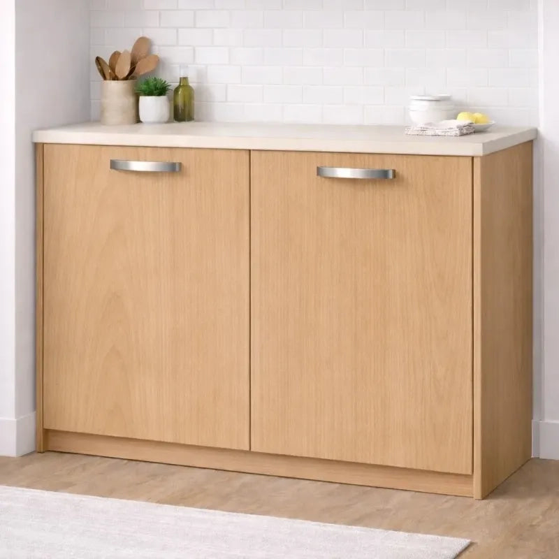 Anta per mobili in Legno nobilitato Compresa di Maniglia 90x40 Faggio