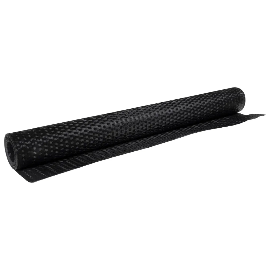 Paravento da Balcone Nero 600x80 cm in Polyrattan 156304