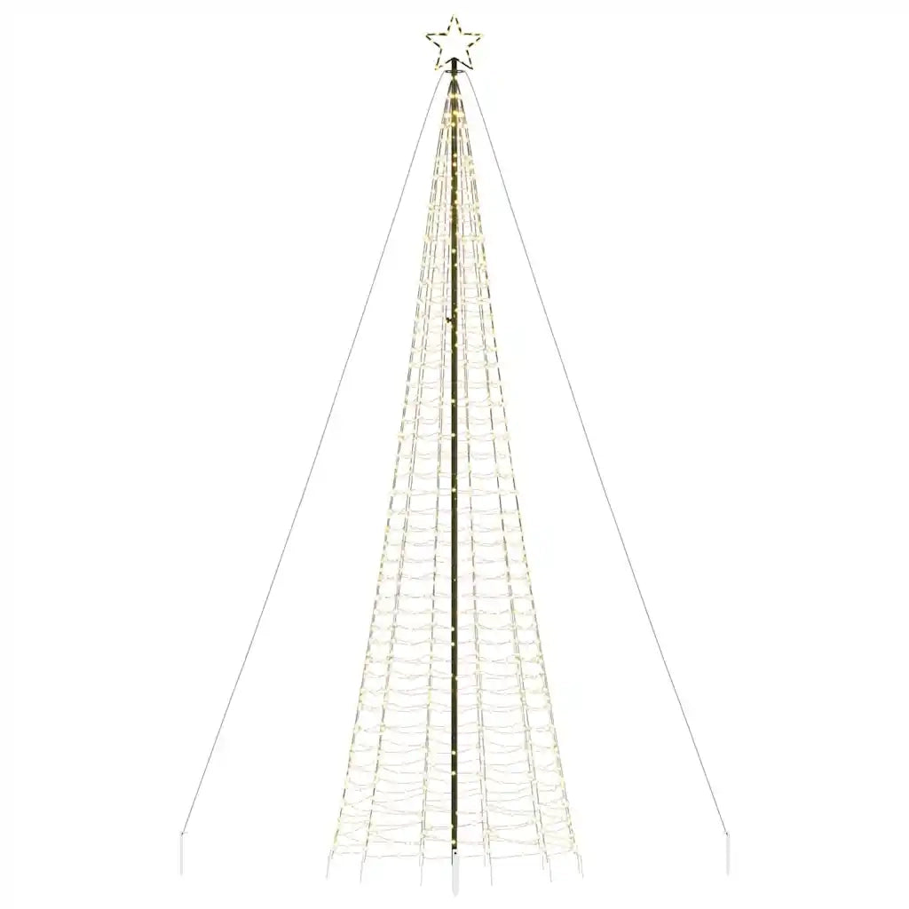 Albero di Natale a LED con Punte 1534 LED Bianco Caldo 500 cm 4016404