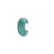 Applique Vintage Decò Bumbum Ceramica Turchese 1 Luce G9