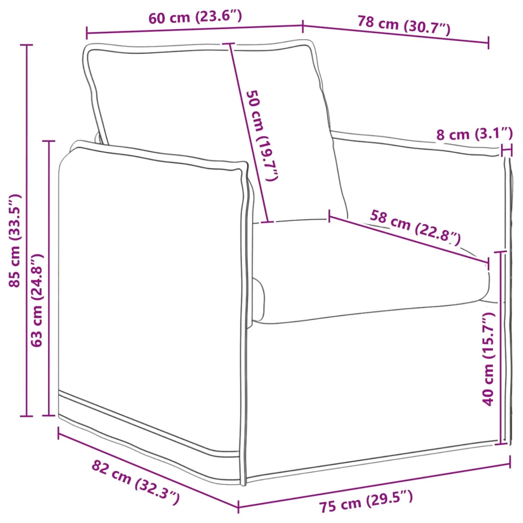Divano Talpa 75 x 82 x 85 cm Tessuto 42024508