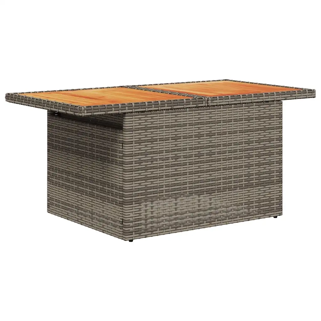 Set Divano da Giardino 8 pz con Cuscini Grigio in Polyrattan 3328159