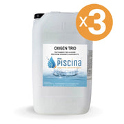Ossigeno liquido OXIGEN TRIO tripla azione ossidante, alghicida e flocculante Quantità confezione: 3 confezioni