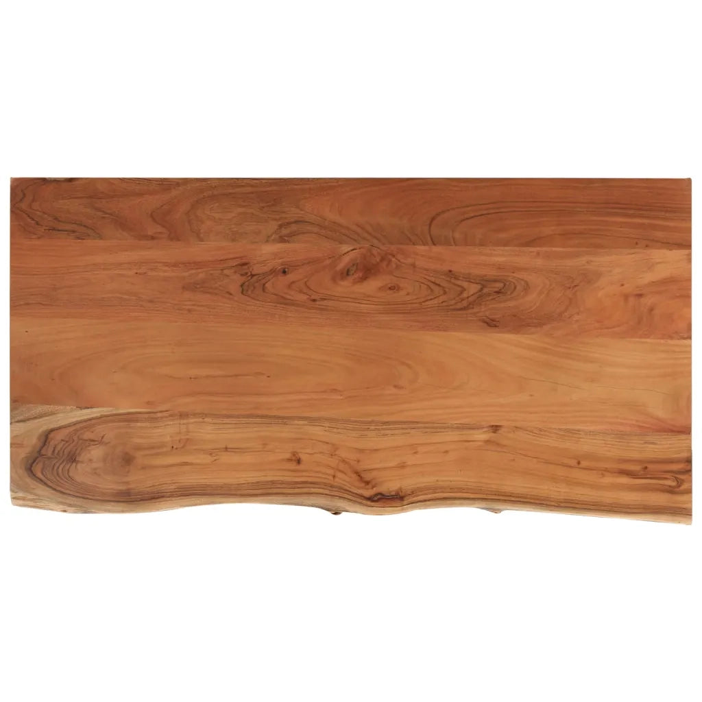 Dessus de table 80x40x2,5 cm rectangulaire bois massif acacia