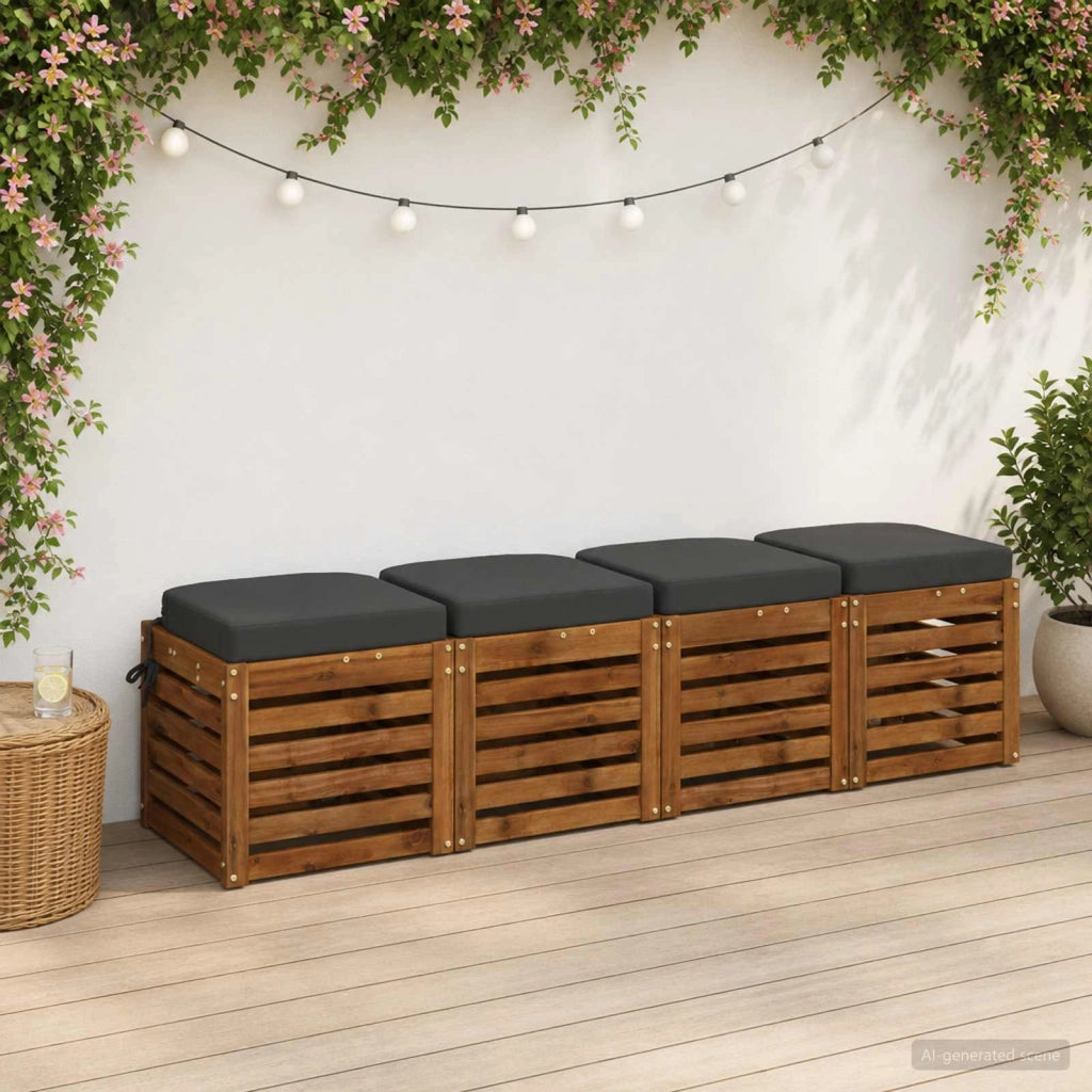 Cuscini per sedile a 4 pezzi SOEST 4 pz 100% Poliestere 945248