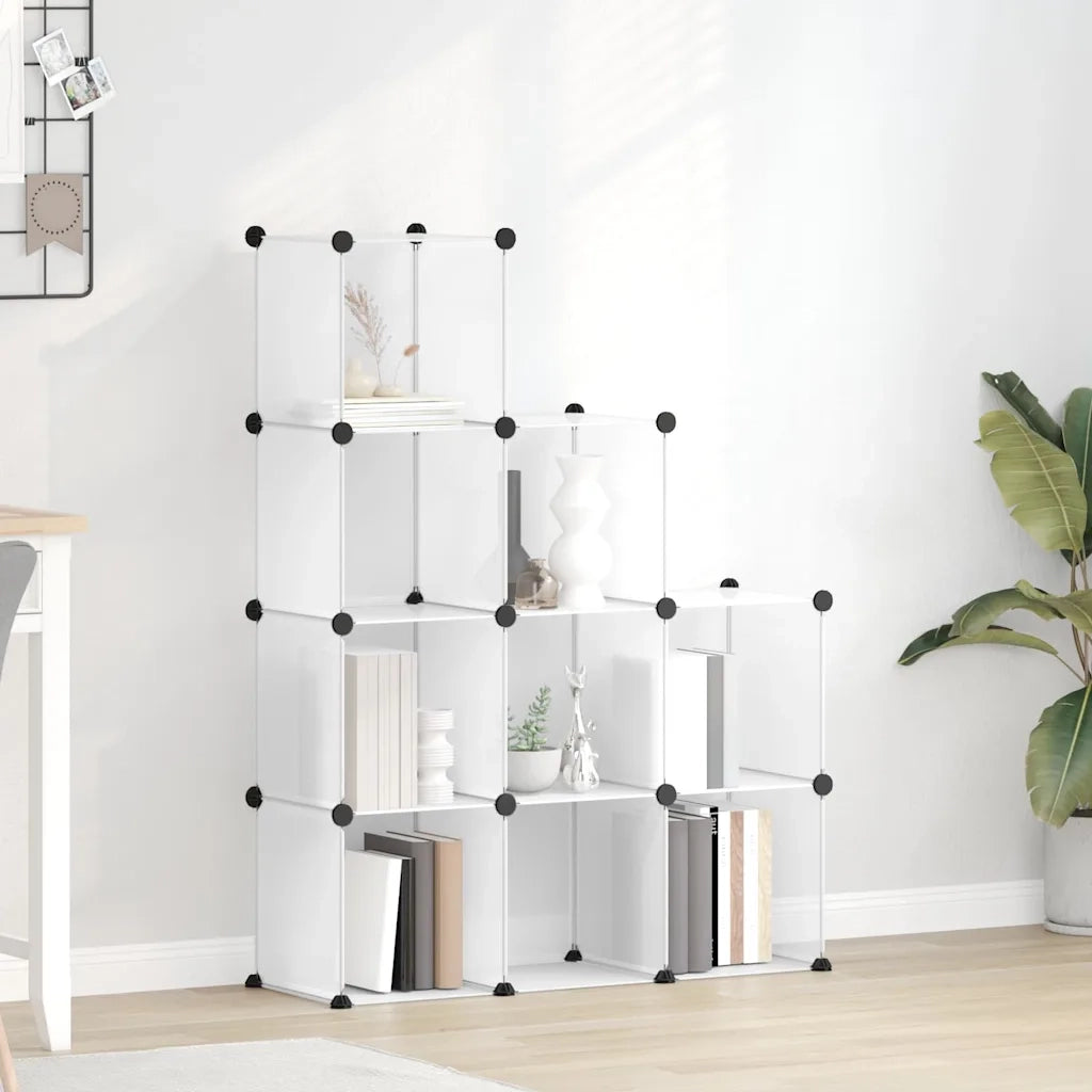 Organizzatore Portaoggetti con 9 Cubi Trasparenti in PP 340551