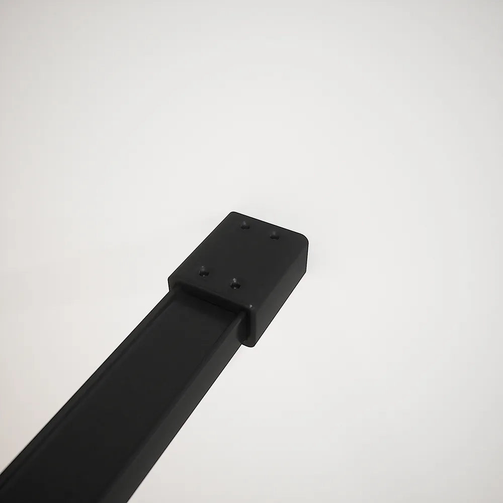 Doccia walk-in full frame 70 cm vetro trasparente profili neri | Rodi