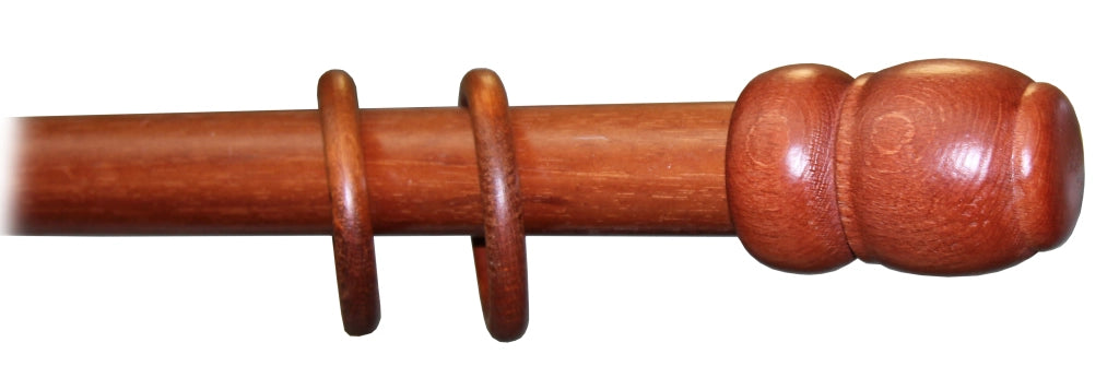 BASTONE LEGNO A TIRO D 35 CILIEGIO 240CM S/SUPP.- 1,0 pz