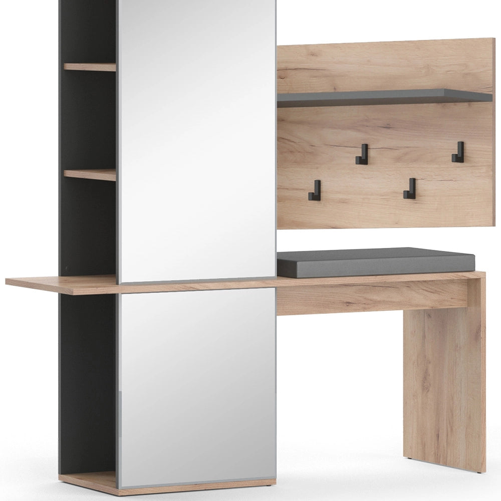 Vicco Armadio da ingresso Quercia dorata 120 x 190 cm