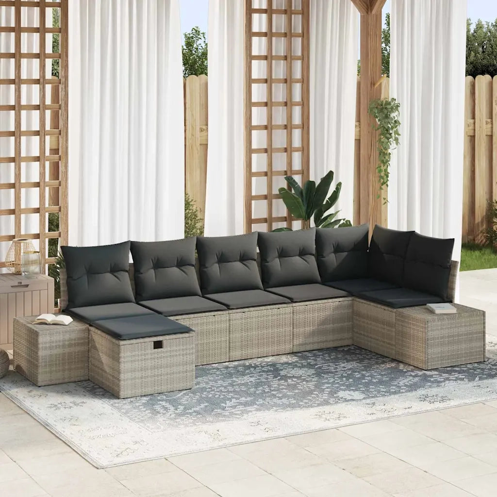 Set di divani con cuscino 8 pcs polyrattan 3360733