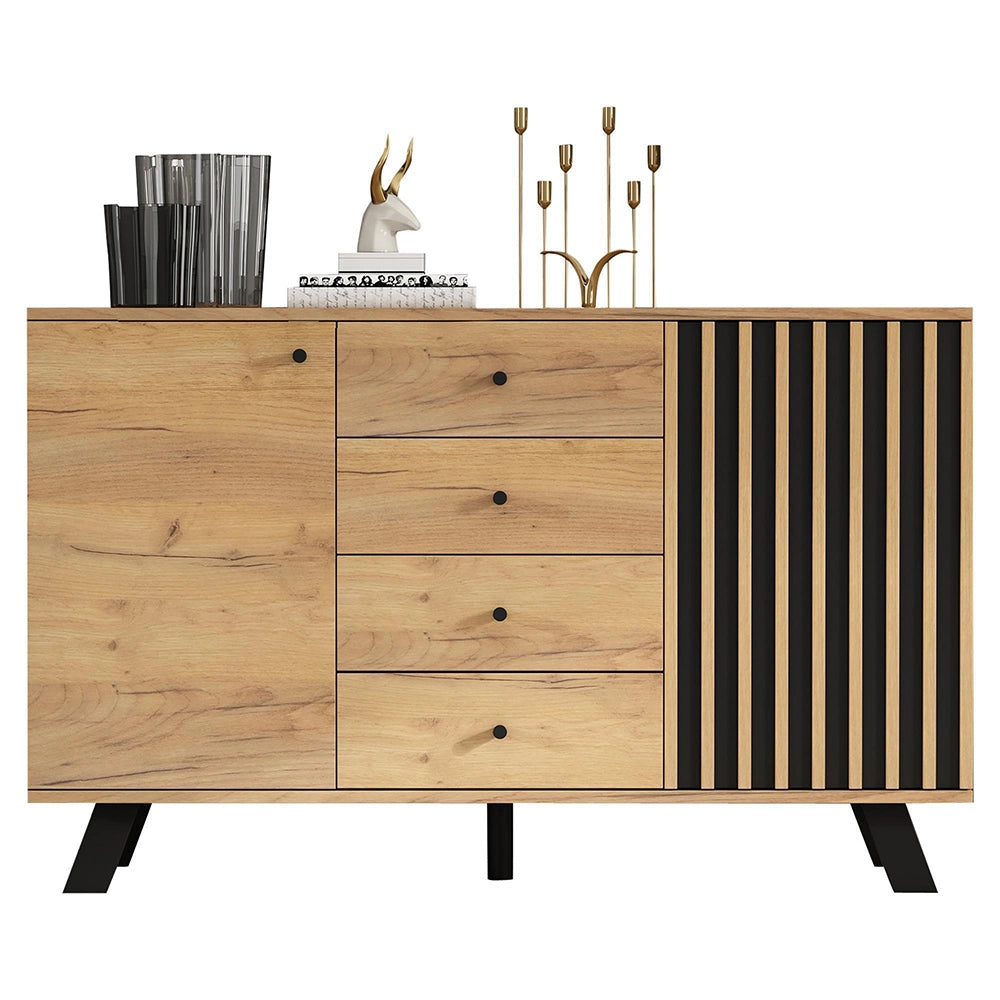 Set salotto - Xylo - Buffet 120cm+TV 150cm 5 ripiani