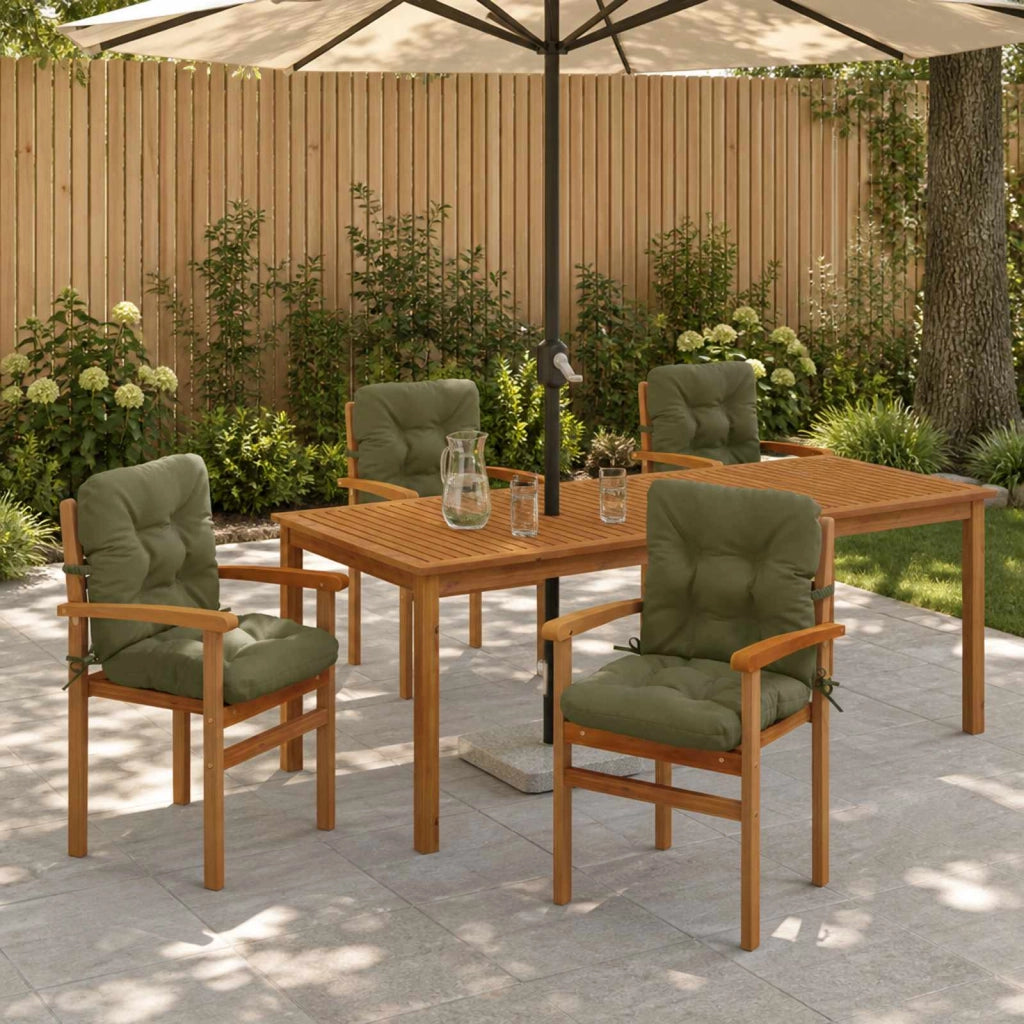 Cuscini per Sedia Alta in 4 Pezzi VIANEN 4 pz 100% Poliestere 953783