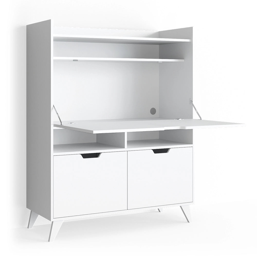 Vicco Scrivania per segretaria Bianco 110 x 45 cm