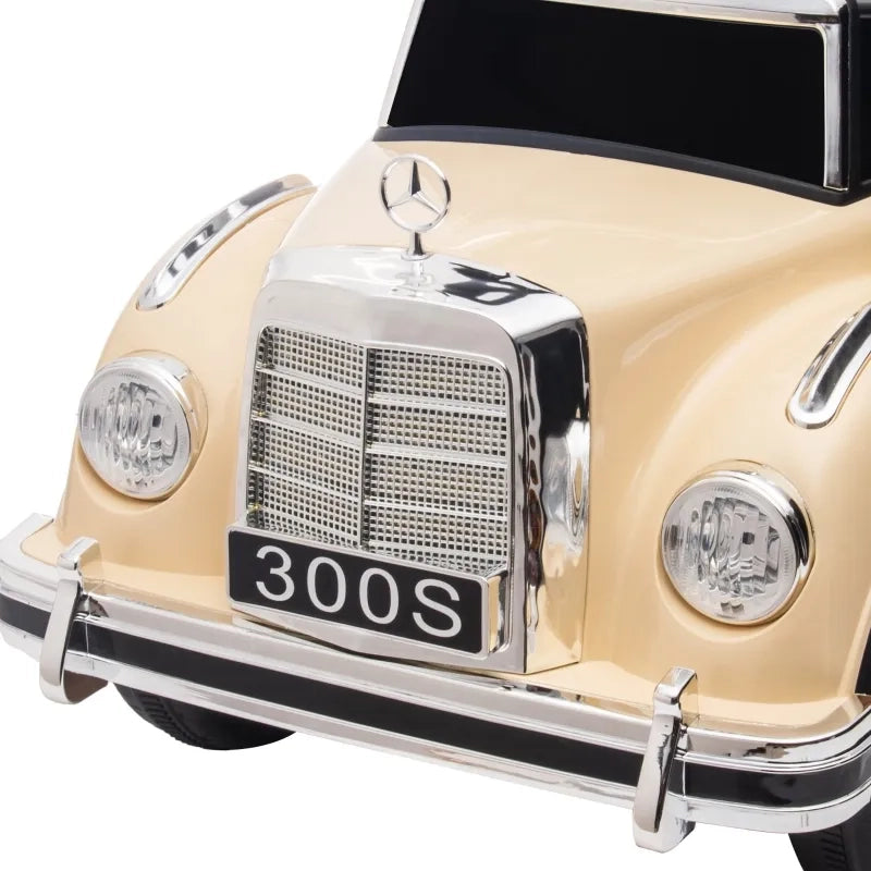 Auto a spinta per bambini design Mercedes Benz 300 S, beige