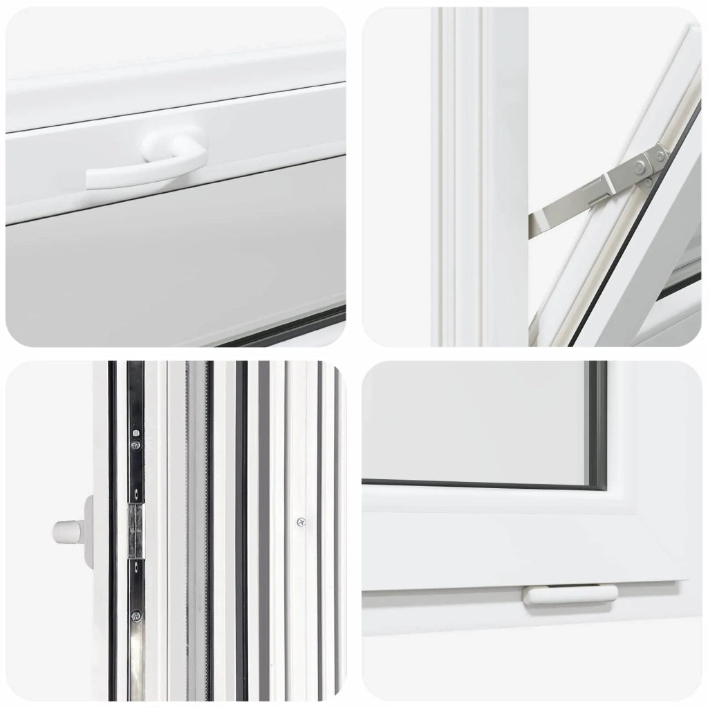 Finestra per Soffitta RISOR 80 x 40 cm PVC e Vetro Bianco CFW1832387