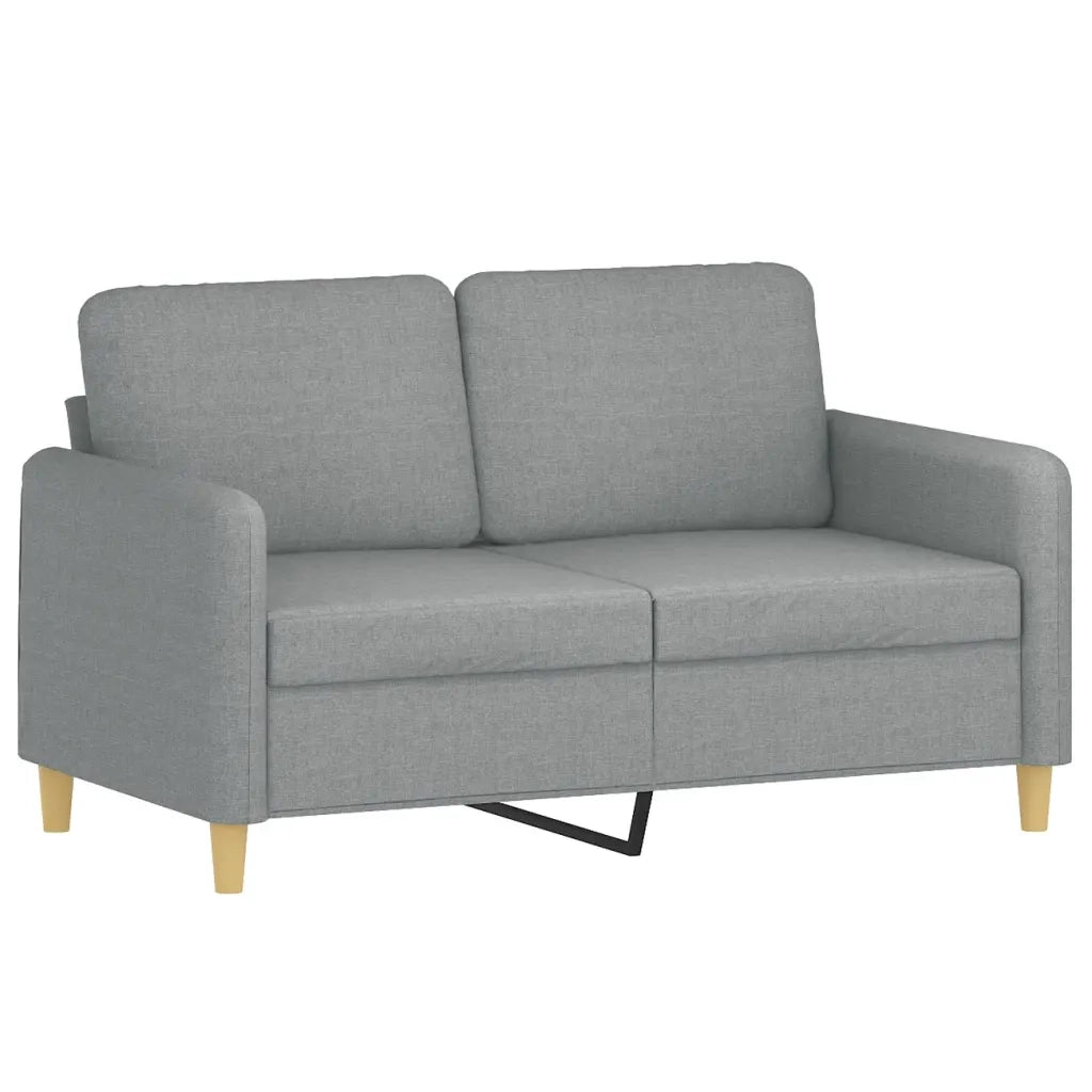 Set di Divani 3 pz con Cuscini Grigio Chiaro in Tessuto 3202054