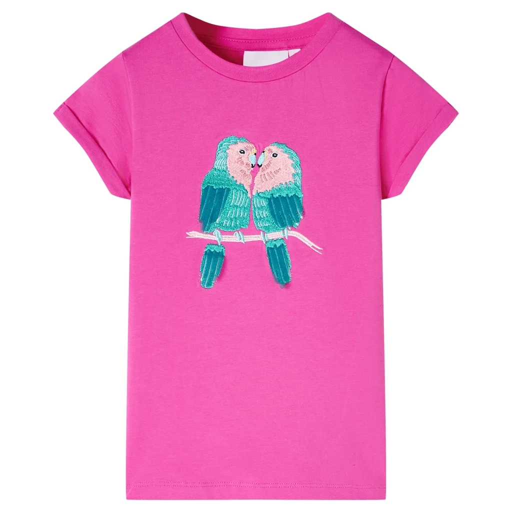 Maglietta da Bambina Rosa Scuro 128 11207