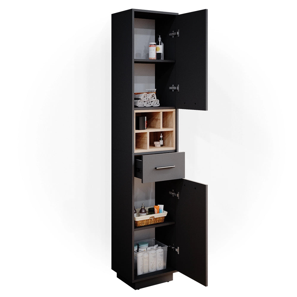 Vicco Mobile bagno alto Antracite 38 x 190 cm