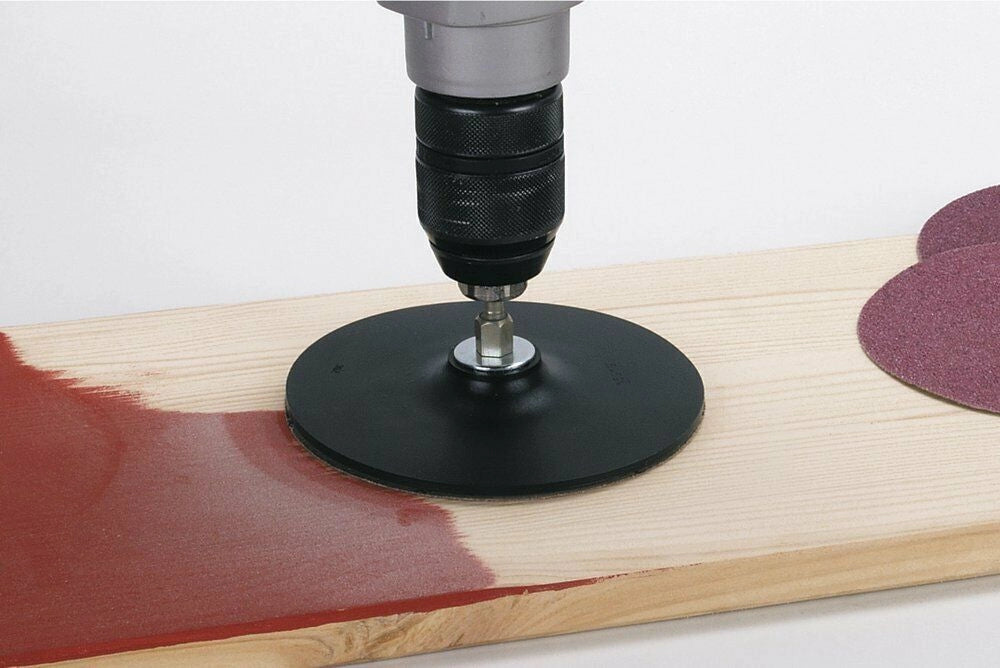 Platorello di Gomma per Trapano Ø 125 Disco Abrasivo Legno Wolfcraft 2020000