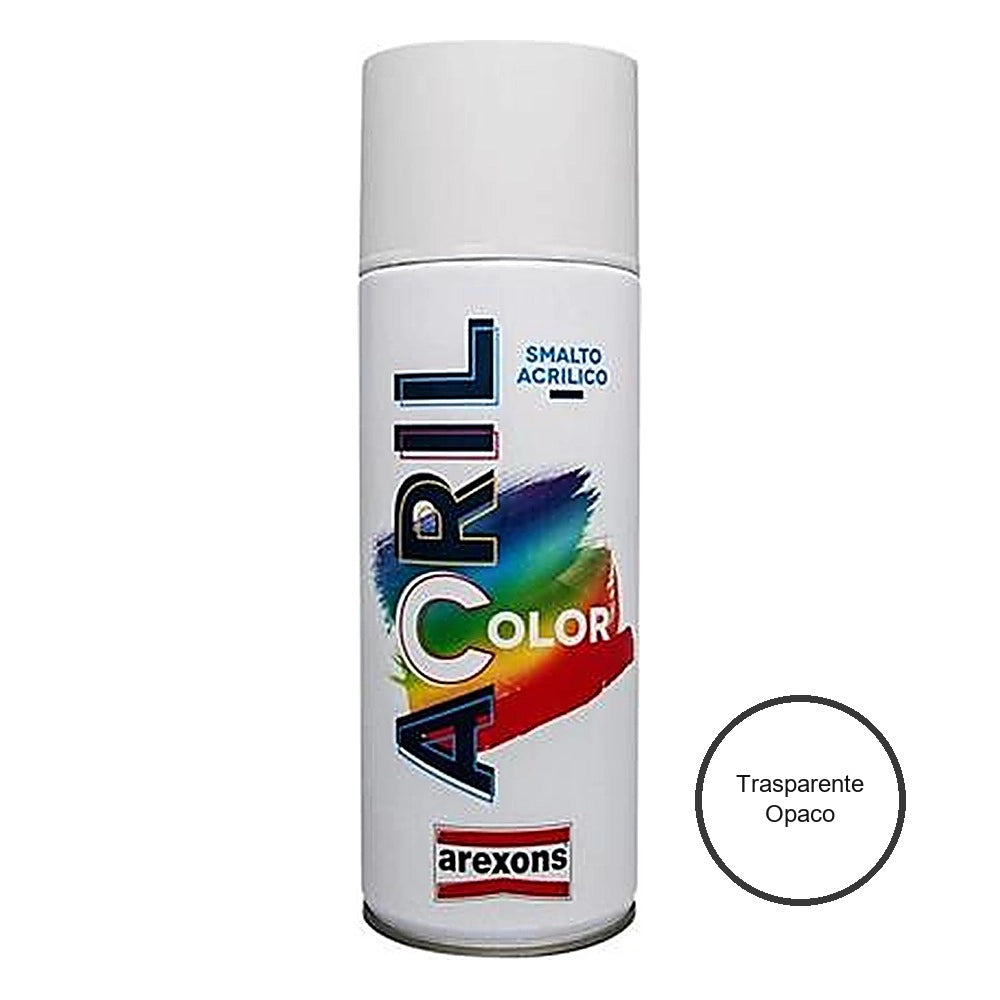 Smalto spray acrilico arexons 400 ml *** colore- trasparente opaco, confezione 1
