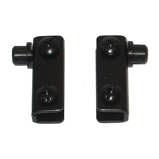 Cerniere per ante in vetro - nero - 2 pz.