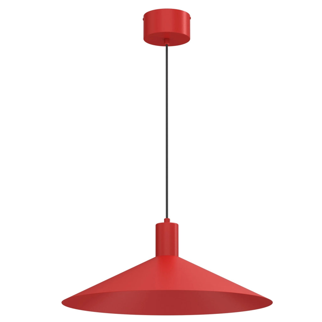 Lampada sospesa Nox minimal 1xGU10 rosso metallo Ø50 cm