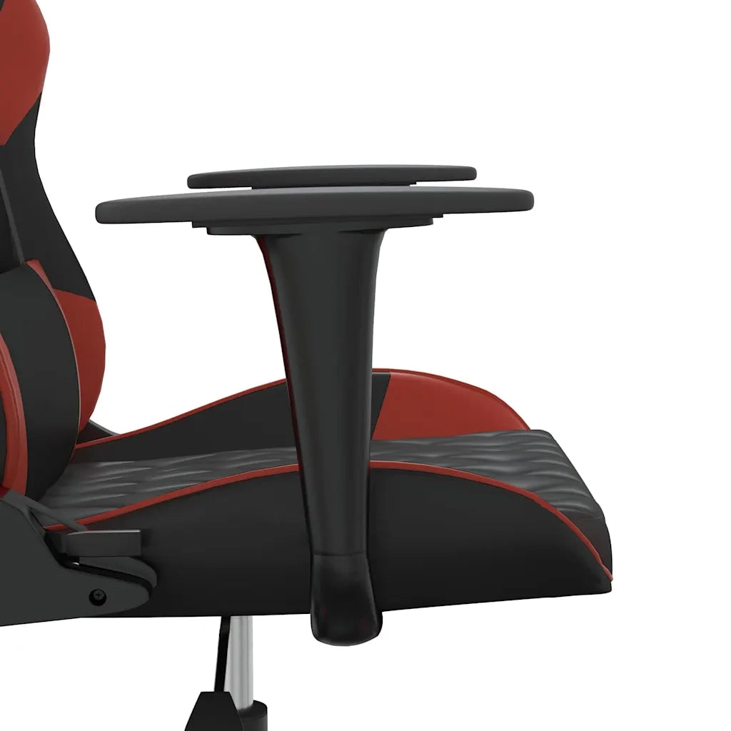 Sedia Gaming Massaggio Nero e Rosso Vino in Similpelle 345518