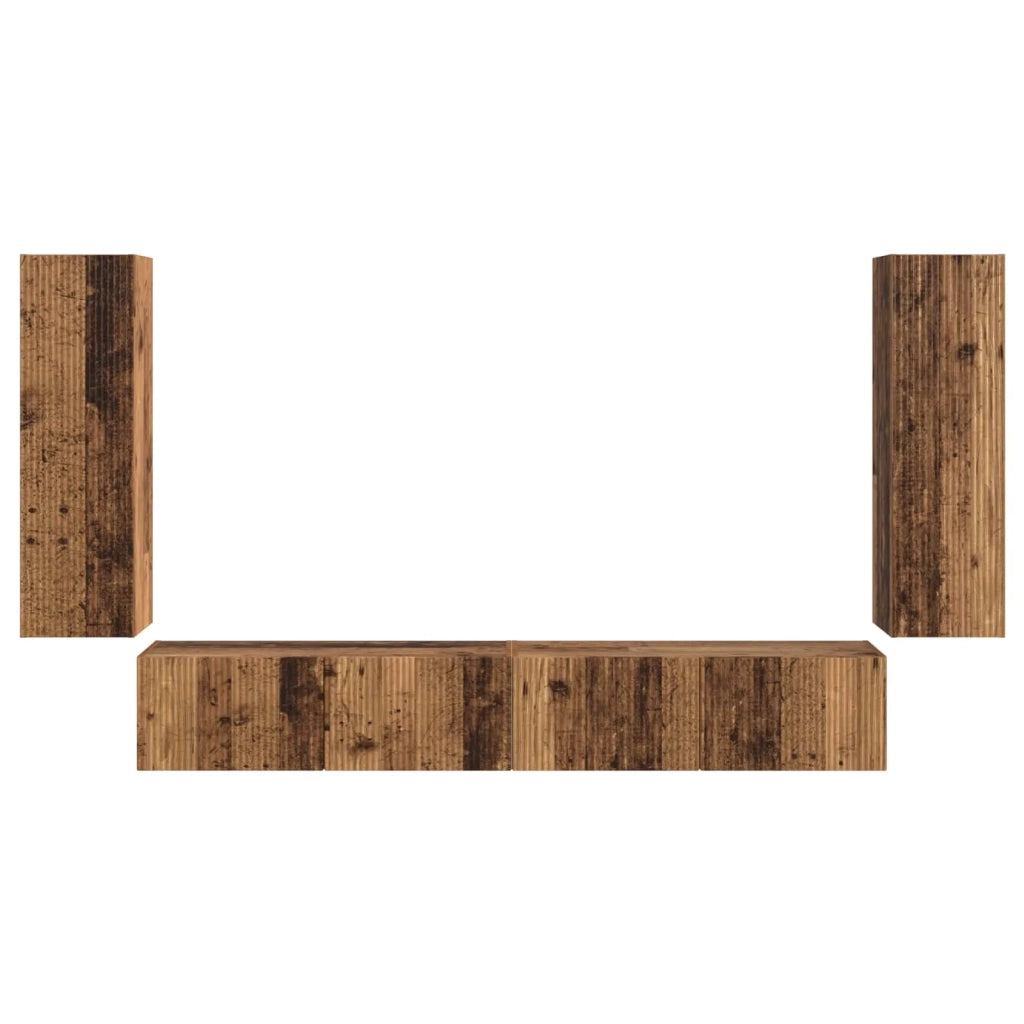 Set di Mobiletto da TV a Parete 4 pcs 29,5 x 31 x 100 cm 3408932