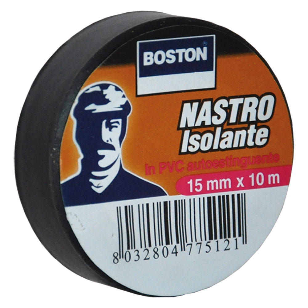 10pz nastro isolante mm. 15 x 10 mt - grigio cod:ferx.9003205nlm