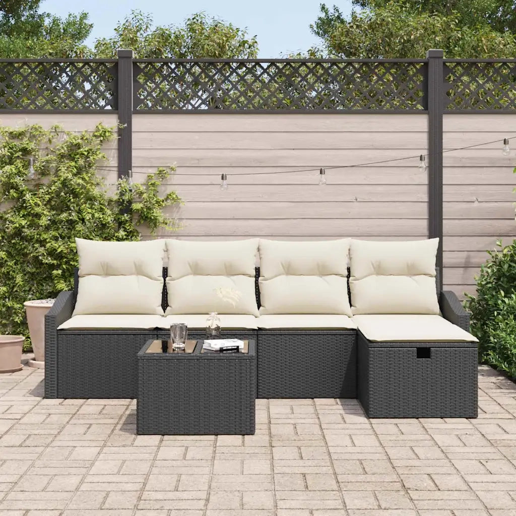 Set di divani con cuscino 5 pcs polyrattan 3360598