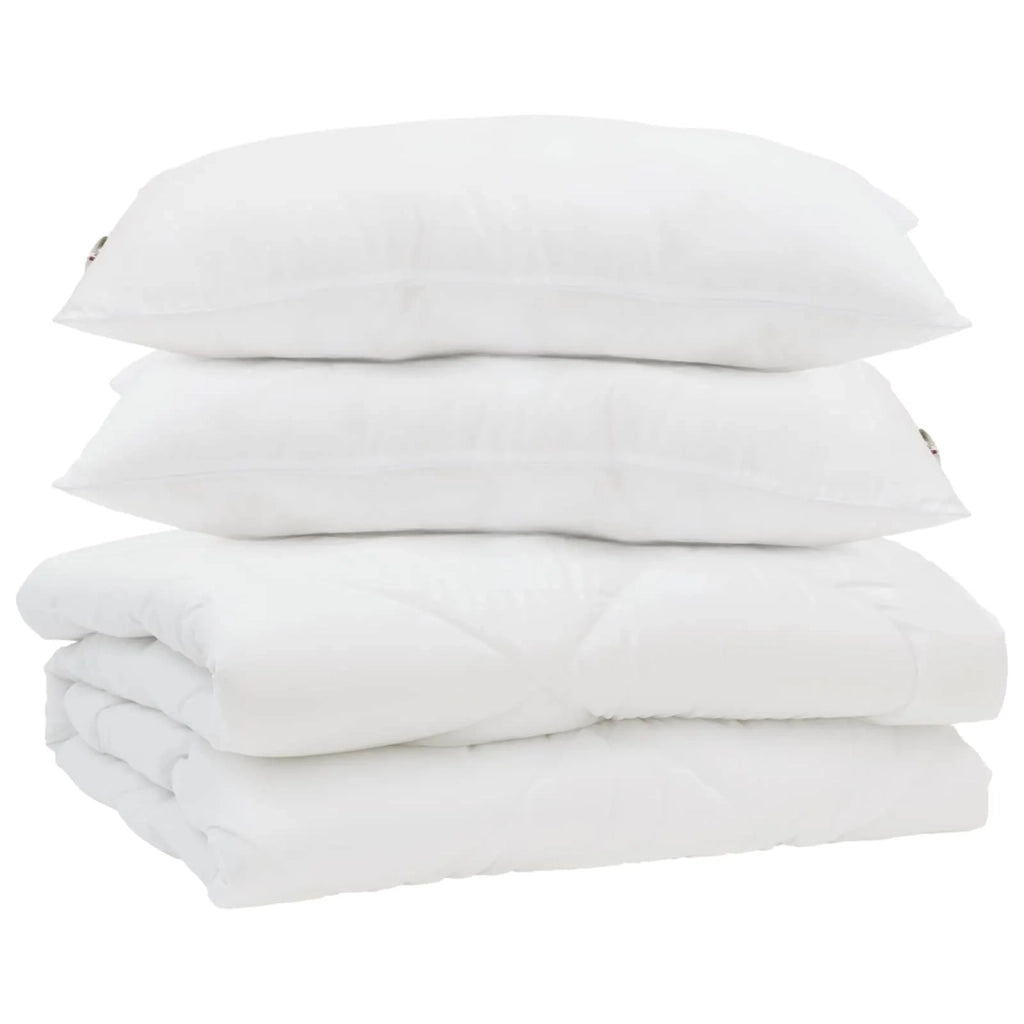 Duvet Estivo con cuscino 3 pcs Bianco Microfibra 3377292