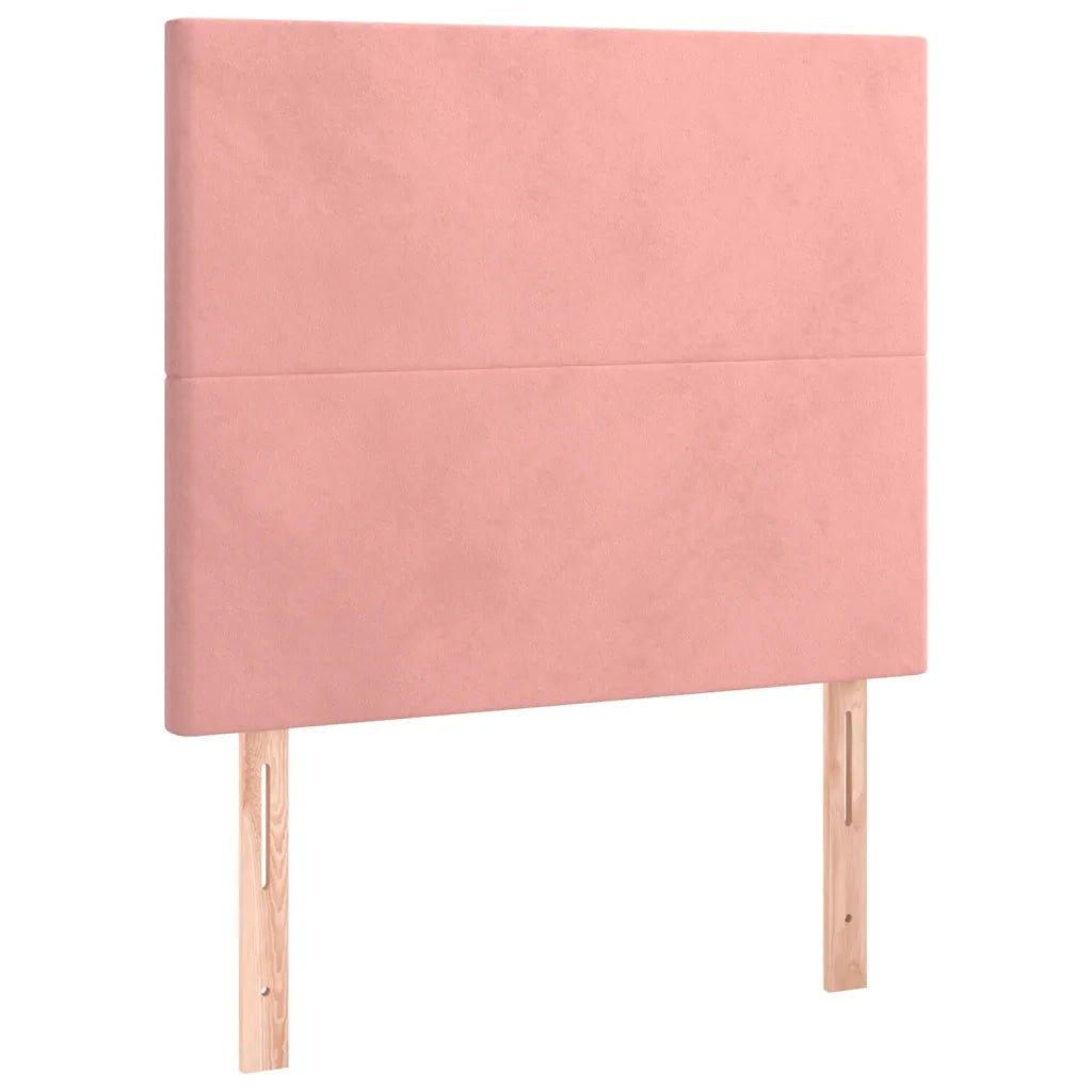 Testiera Rosa 80x5x118/128 cm Velluto 3116087