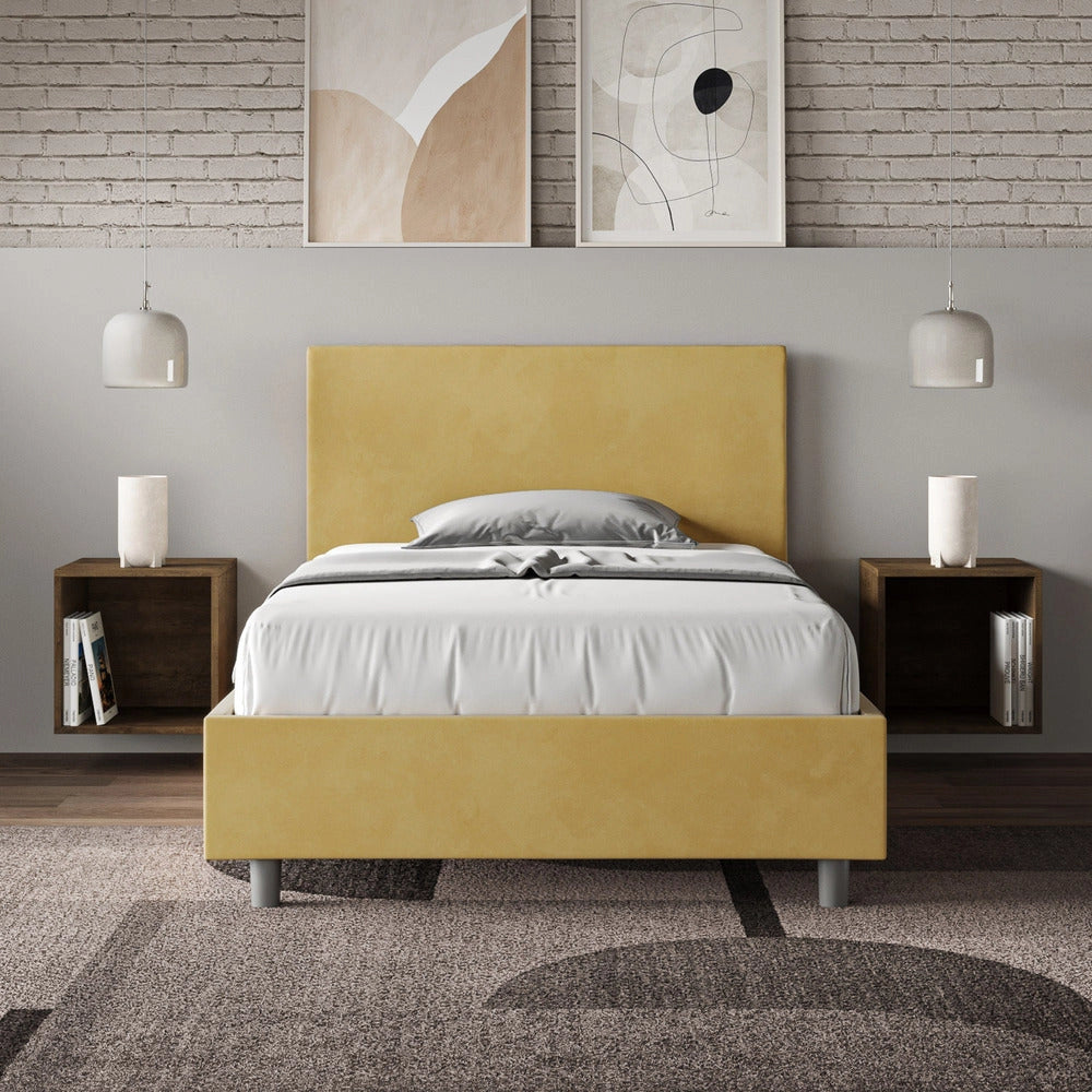 Letto Singolo 90x190 cm Senza Rete Adele Ocra