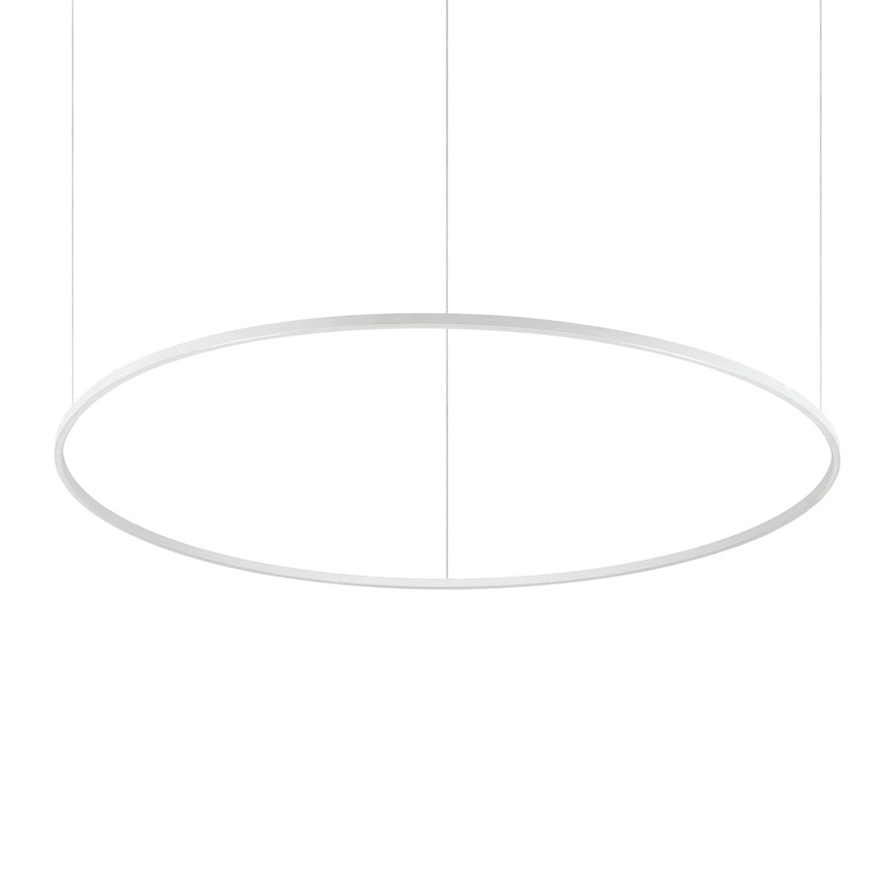 Sospensione Moderna Oracle Alluminio-Plastiche Bianco Led 89W 4000K D150Cm