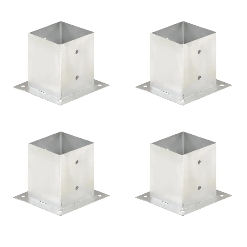 Ancoraggi Pali 4 pz in Metallo Zincato 121 mm 145451