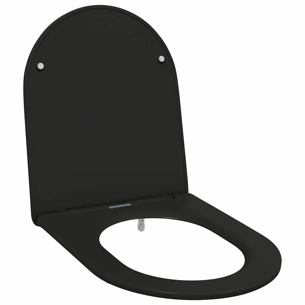 Sedile del WC Nero 47 x 36 x 3,4 cm Duroplast 42002368