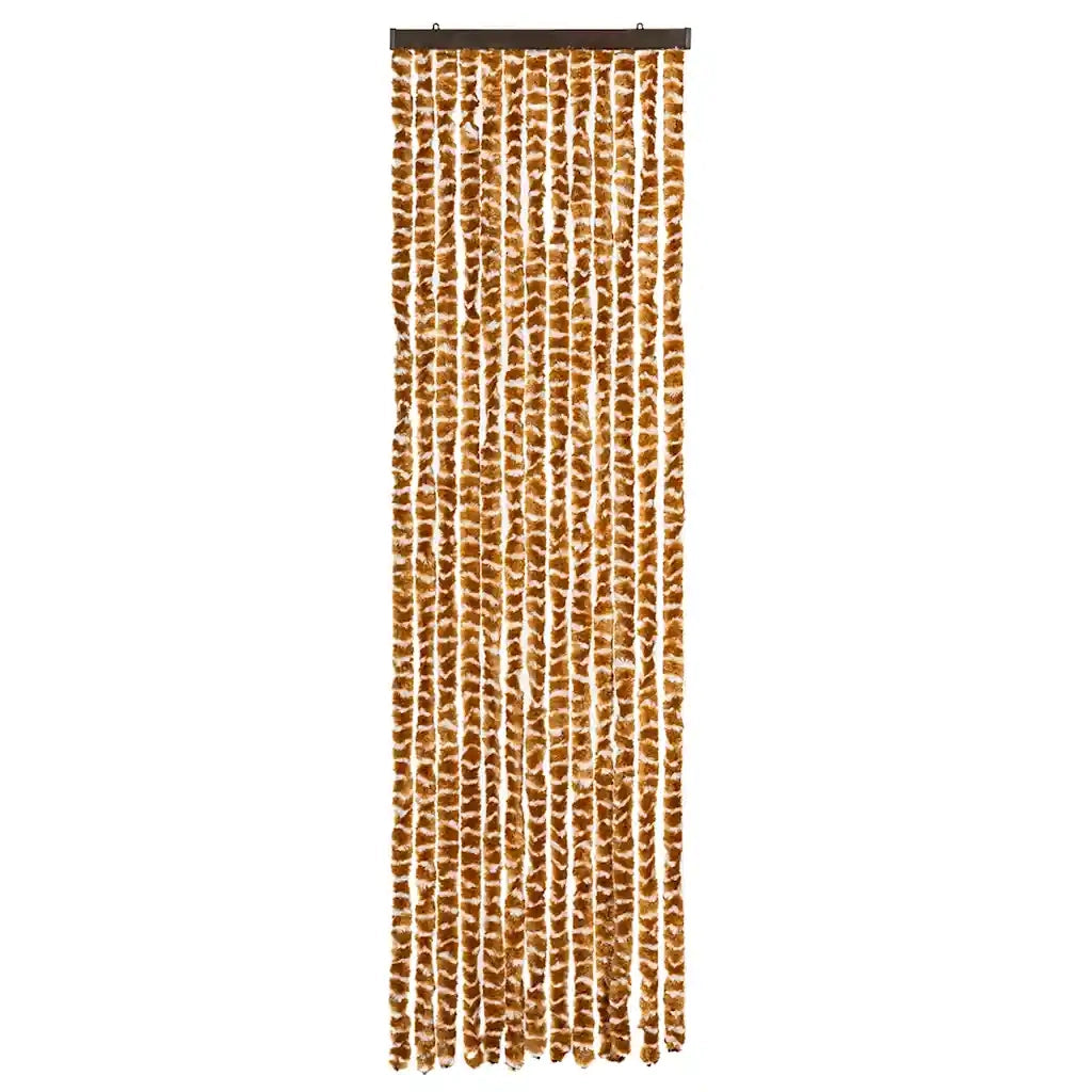 Zanzariera Ocra e Bianco 56x185 cm Ciniglia 325457