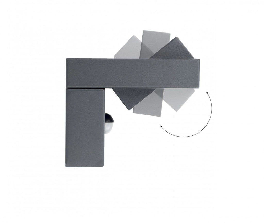 Applique esterna LED 21W con sensore antracite IP65