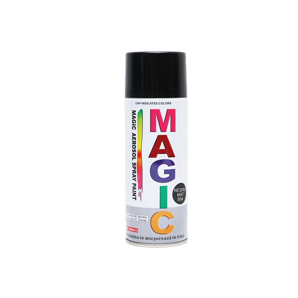 Spray vernice Magic nero opaco 004, 450 ml