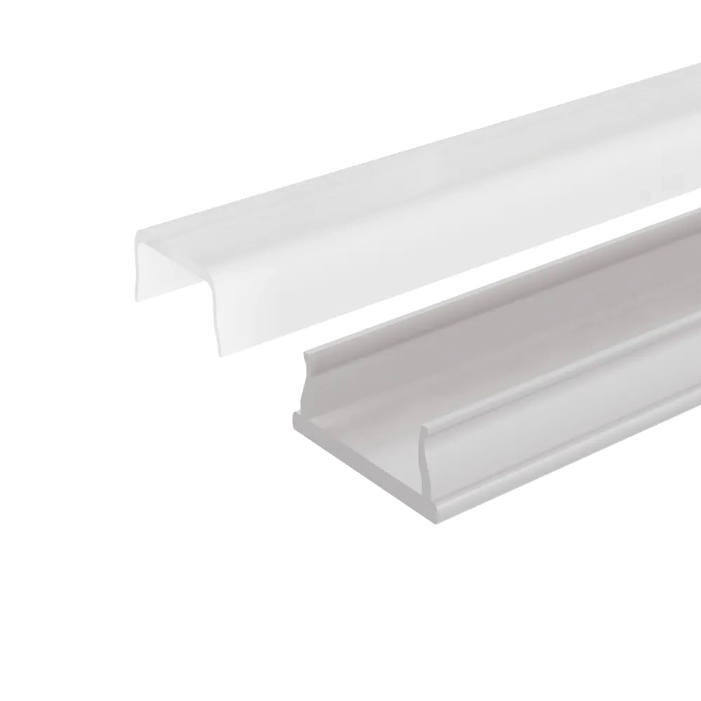 Profilo flessibile in alluminio silver 2mt per striscia led