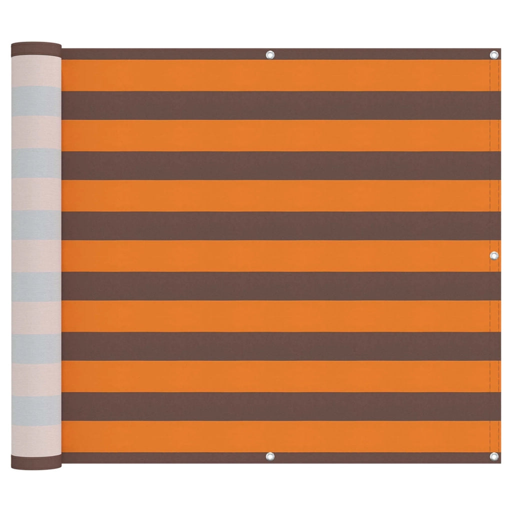 Schermo da balcone | Paravento da Balcone Arancione e Marrone 100 x 700 cm