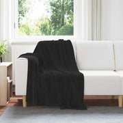 Coperte da Pile 6 pcs Nero 130 x 150 cm Panno 42016809